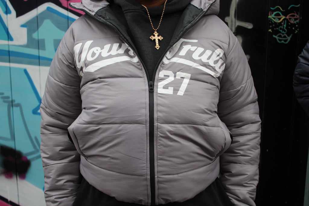 Grey Puffer Coat