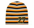 Orange Striped Beanie